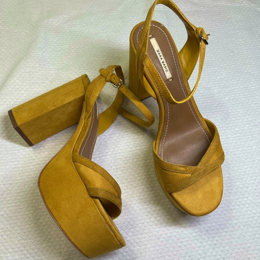 Zara block heels